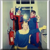 Me, Banana Man (Christian) and Superman (John)