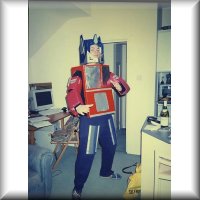 Me dressed up as Optimus Prime