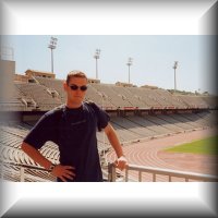 Me at the Olympic Stadium in Barcalona